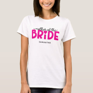 T-shirt Cœur Rose Chaud, Belle-Mère du Marié