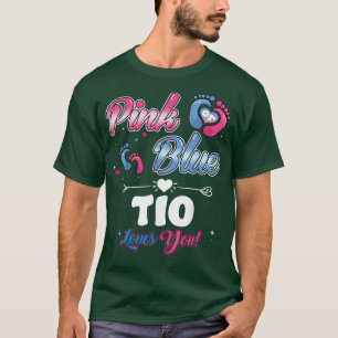 T-shirt Coeur rose ou bleu Tio aime vous Douche Genre Rev