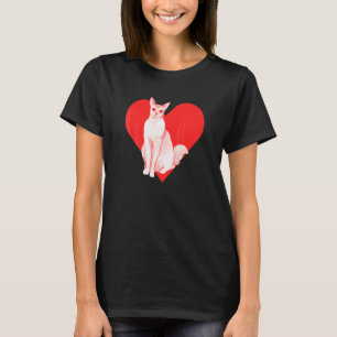 T-shirt Cœur Rouge Adorable Animal de Compagnie Meilleur A