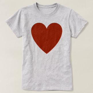 T-shirt Coeur rouge clair