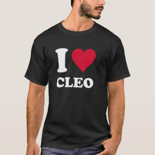 T-shirt Cœur Rouge J'Aime Cléopâtre