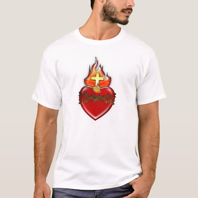 T-shirt Coeur sacré de Jésus (Devant)