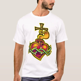 T-shirt Coeur sacré de tribal