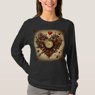 T-shirt Coeur Steampunk/Saint-Valentin
