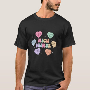 T-shirt Coeur super bonbons NICU Infirmière Valentines Jou