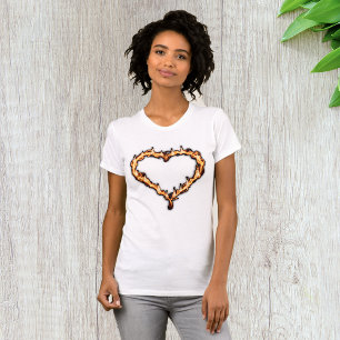 T-shirt Coeur sur feu femmes