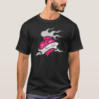 T-shirt coeur véritable amour tatouage