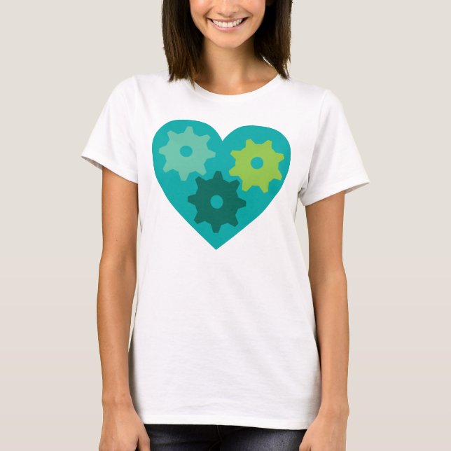 T-shirt Coeur vert (Devant)
