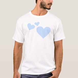T-shirt Coeurs bleus