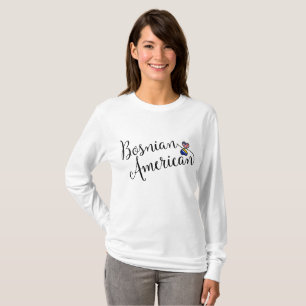 T-shirt Coeurs bosniaques et américains