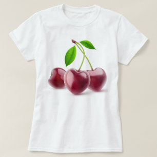 T-shirt Coeurs cerise