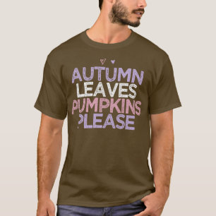 T-shirt Coeurs colorés Maman Drôle Automne Feuilles Citrou