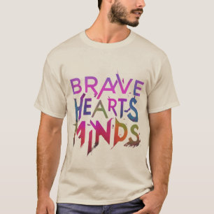 T-shirt Coeurs courageux esprit libre
