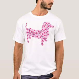 T-shirt Coeurs Dachshund