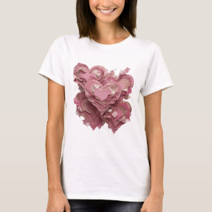 T-shirt Cœurs d'argent accrocheurs COEURS D'AMOUR Design a