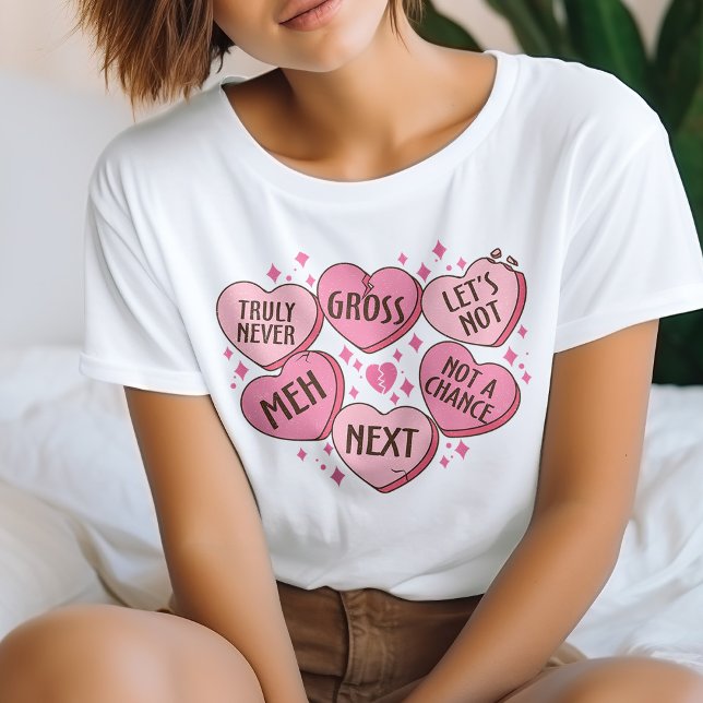T-shirt Coeurs de bonbons anti-Valentine (Créateur téléchargé)
