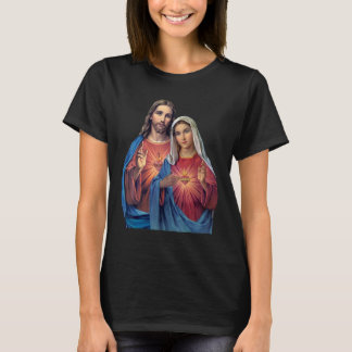 T-shirt Coeurs de Jésus et Marie très proches (Twin