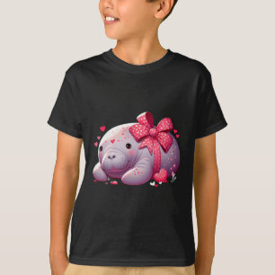 T-shirt Cœurs de la Saint-Valentin Lamantin Animal Mer Océ