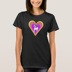 T-shirt Coeurs de licorne
