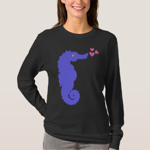 T-shirt Cœurs d'hippocampe Animal marin aquatique Poisson 
