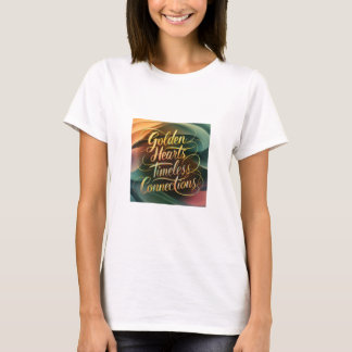T-shirt Coeurs d'or, connexions intemporelles