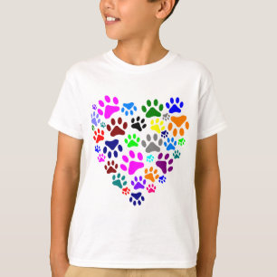 T-SHIRT COEURS ET PATTES