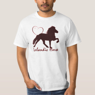 T-shirt Coeurs islandais de chevaux