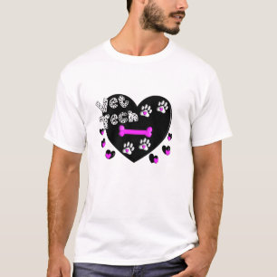 T-shirt COEURS NOIRS ET BLANCS de technologie de