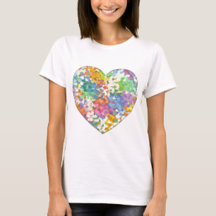 T-shirt Coeurs Pastel Confetti