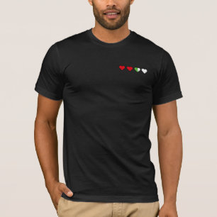 T-shirt Coeurs rétro