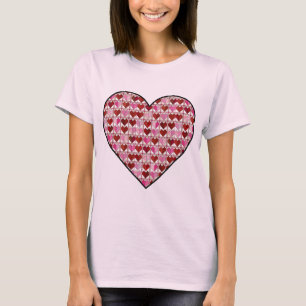 T-shirt Coeurs roses