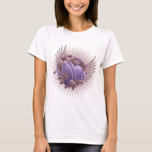 T-shirt Coeurs Roses et ailes