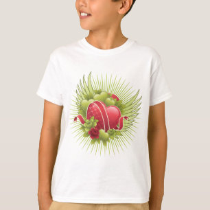 T-shirt Coeurs Roses et ailes