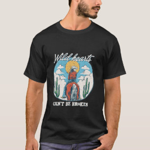 T-shirt Cœurs sauvages ne peuvent être brisés Cowgirl à ch
