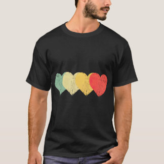T-shirt Coeurs vintages Retro Valentines Day