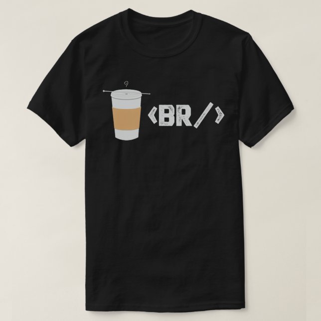 T-shirt Coffee Break Software Developer Computer Coding Co (Design devant)