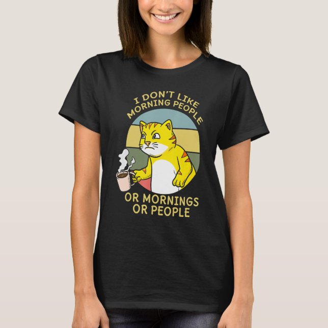 T-shirt Coffee  Cat Whisperer Caffeinated Coffeeholic (Devant)