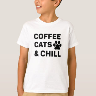 T-shirt Coffee Cats et Chill