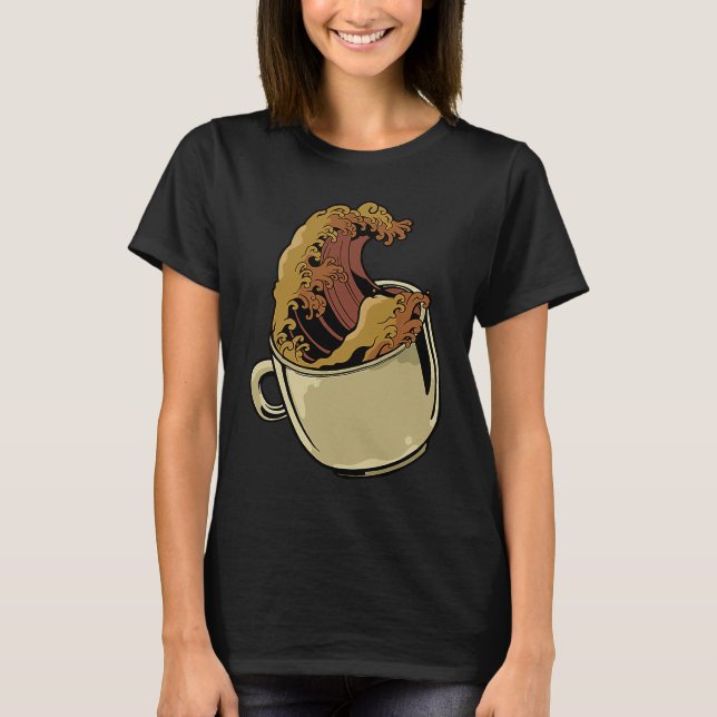 T-shirt Coffee coffee drinker artwork motif (Devant)