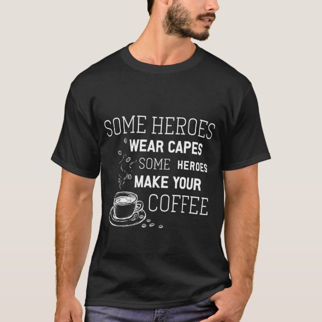 T-shirt Coffee Drinker Coffein Morning Coffee Funny Gift g (Devant)
