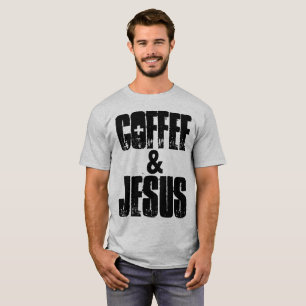 T-shirt COFFEE & JESUS, Chemises chrétiennes