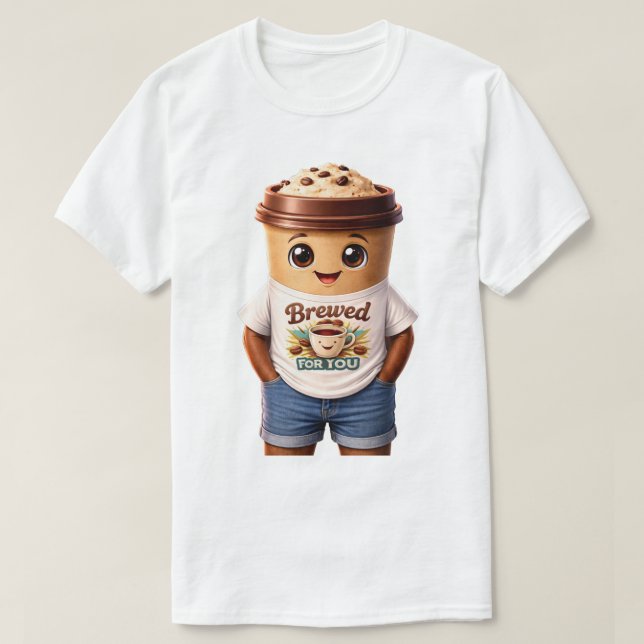 T-shirt Coffee Man – Fun Design for True Caffeine Kings (Design devant)