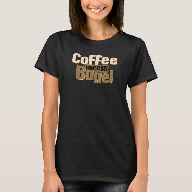 T-shirt Coffee Meets Bagel World (Devant)