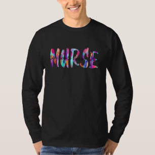 T-shirt Coffee Scrubs Et Gants En Caoutchouc Fière Infirmi
