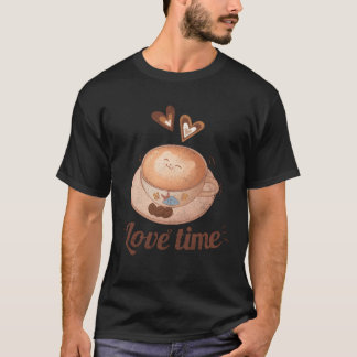 T-shirt coffee time is love time funny kawaii coffee frien