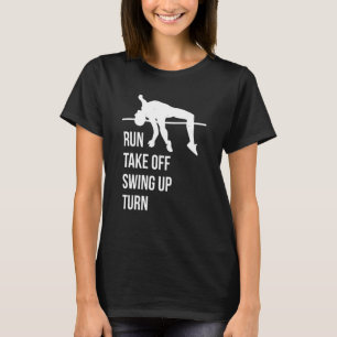 T-shirt Coffre À Poteaux Pour Athlétisme Bar High Jumper T