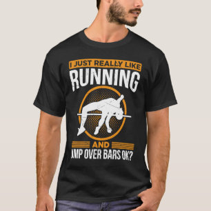T-shirt Coffre À Poteaux Pour Athlétisme Bar High Jumper T