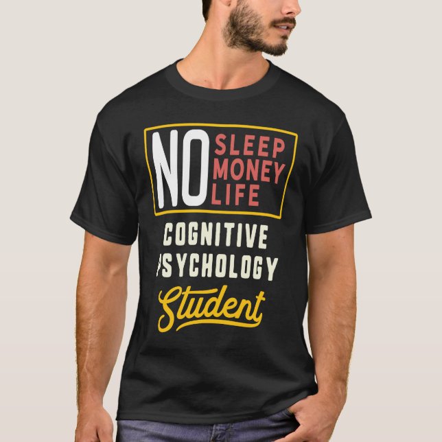 T-shirt Cognitive Psychology Major Studen Graduation (Devant)