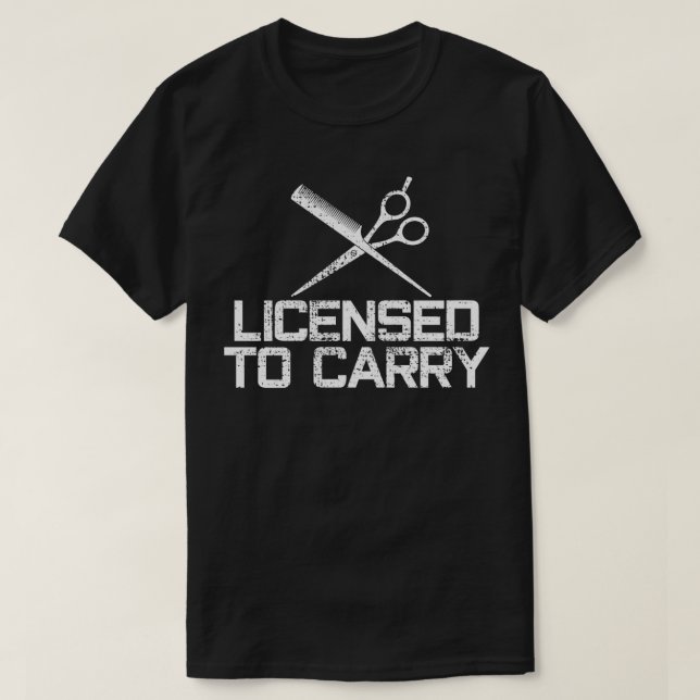 T-shirt coiffeur (Design devant)