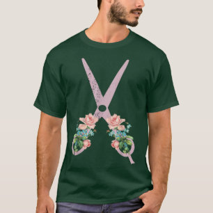 T-shirt Coiffeur Amour Sèche-Cheveux Ciseaux Barber Cheveu
